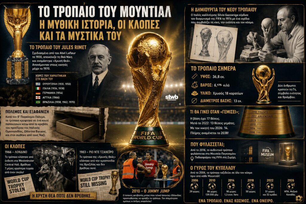 τροπαιο world cup ιστορία τρόπαιο του μουντιάλ κλοπές