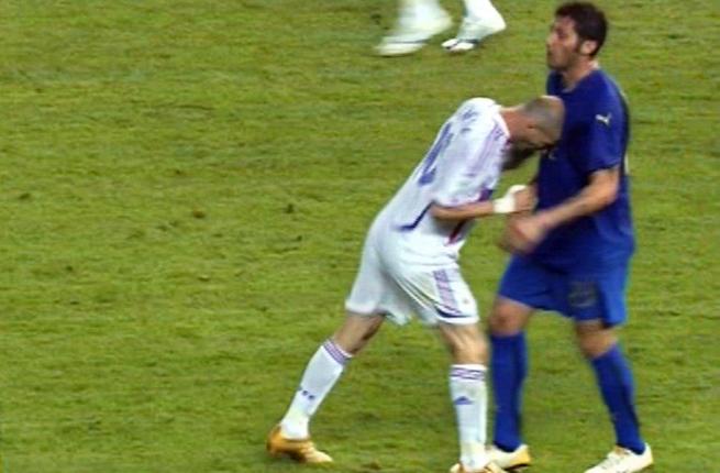 κουτουλιά του Ζιντάν στον Ματεράτσι